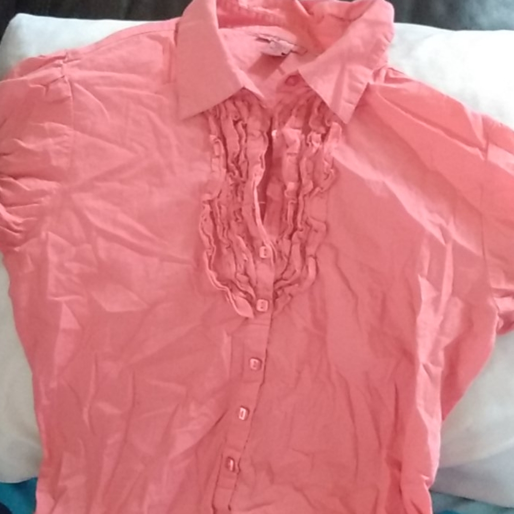 Long short sleeve blouse